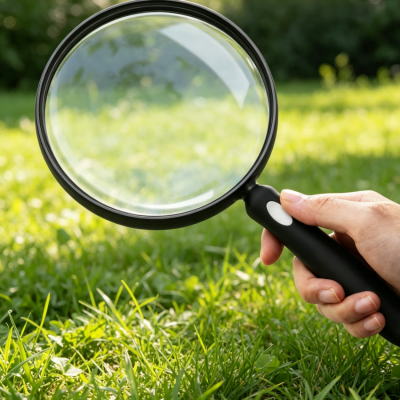 10X Large 5.12 Inch Anti Glare Magnifier Non Slip Handle