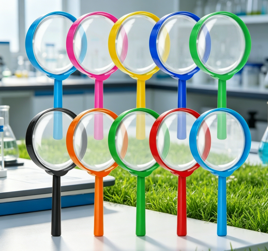Ten Pack 5X Mini Magnifying Glass for Kids