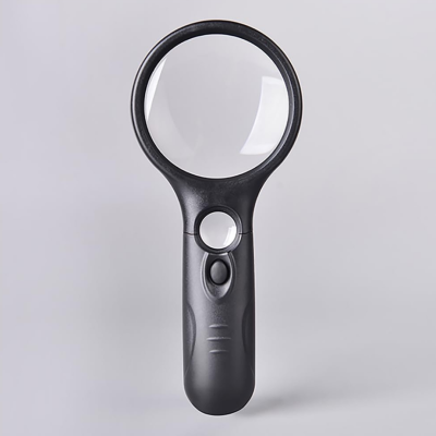 Heavy Duty Lighted Magnifier 3X and 45X Magnification